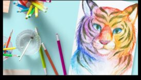 Watercolor Fusion: amestecarea nuanțelor în arta creionului