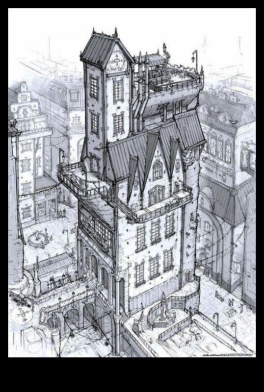 De la linie la formă: structura clădirii în desenele de viață