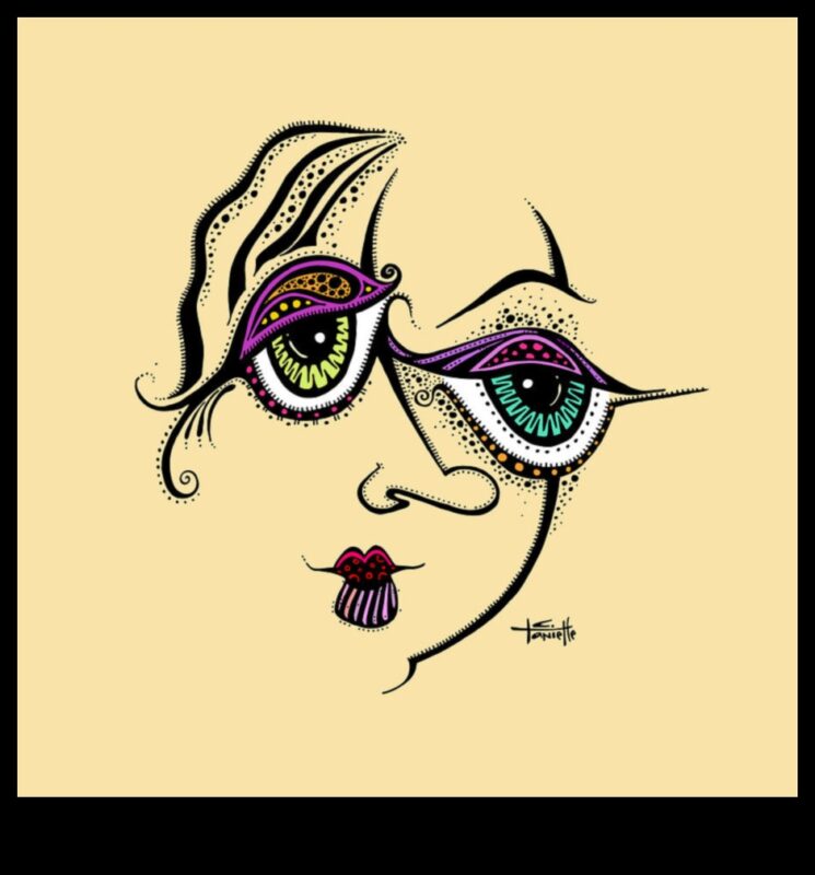 Frumusețea imperfecțiunii: desene expresive cu cerneală